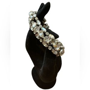 Vintage Weiss Rhinestone Bracelet